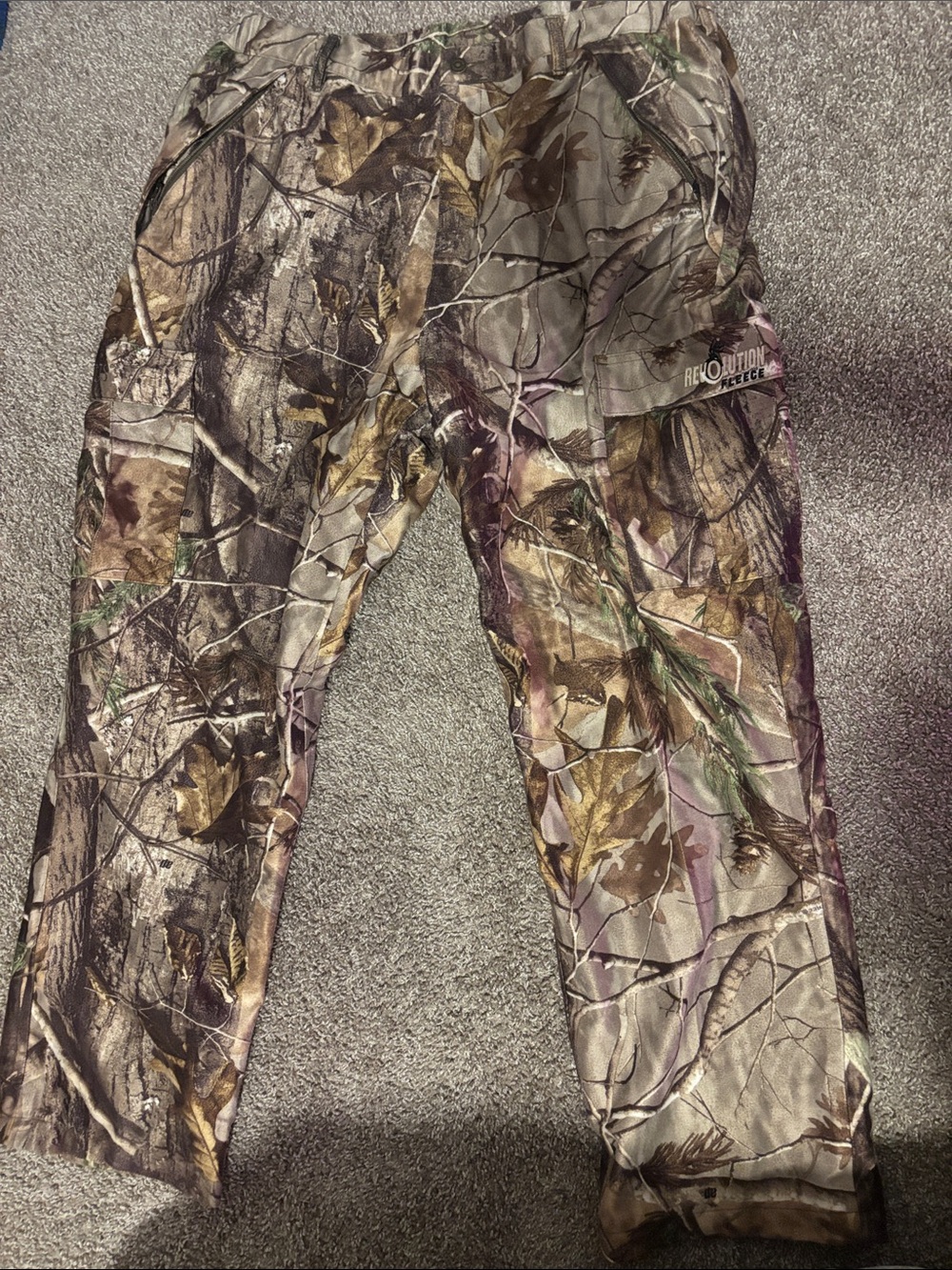 Realtree Camouflage Outdoor Pants in Brown and Green